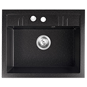 Кухонная мойка из гранита Ferro Mezzo II DRGM1/48/58HA - фото
