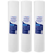 Картридж полипропиленовый Aqualite PS20M20BB Ø107x506мм 20mcr 45°C (очистка от механических примесей) (упаковка 3шт) - фото