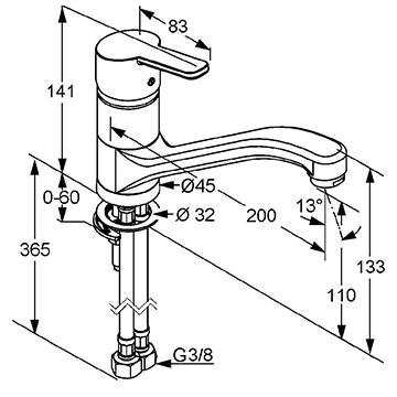 Змішувач для кухні Kludi Logo Neo - фото