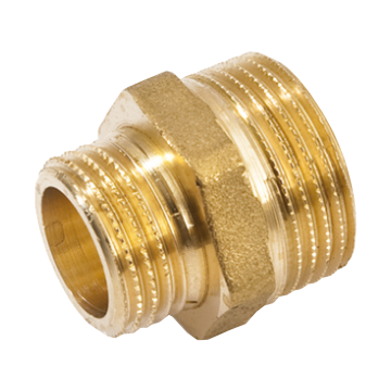 Ниппель редукционный латунный Ø1/2'' х 1'' Pattaroni F591R006 - фото