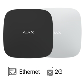 Модуль управления - централь AJAX HUB Ethernet/2G (черный/белый) - фото