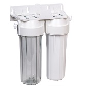 Проточный фильтр питьевой воды Aquafilter FP2-W-K1 под кухонную мойку с краном питьевой воды - фото