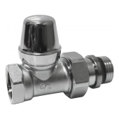 Кран радіатора відсікаючий Caleffi 432422 1/2'' прямий хром - фото