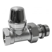 Кран радиатора отсечной Caleffi 432422 1/2'' прямой хром - фото