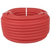 Защитная гофрированная труба Koller (24-28 мм) красная (1м) - фото