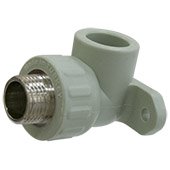 Коліно монтажне 90° з зовнішньою різьбою KAS 1/2''-20мм (9629001) - фото