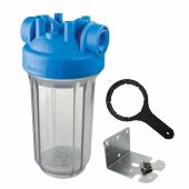 Фильтр-колба Atlas Filtri DP BIG TS (прозрачная) Ø1'' IN (пластик) 10'' 45°C 8,3bar KIT ZA1700711 - фото