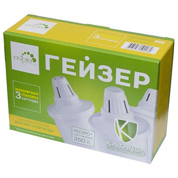 Картридж для фильтра-кувшина Гейзер 502 для жесткой воды (3шт) - фото
