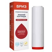 Картридж комплексного действия БРИЗ Евролюкс Ø70x250мм 45°C (очистка от хлора, органических загрязнений и смягчения) - фото