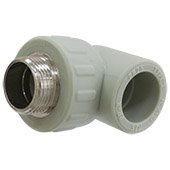 Коліно 90° з зовнішньою різьбою KAS 3/4''-25мм (9625004) - фото