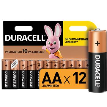 Щелочные батарейки Duracell Basic AA (LR06) MN1500 12шт - фото