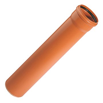 Труба с раструбом Ostendorf ПВХ d110x1000 мм (220010) - фото