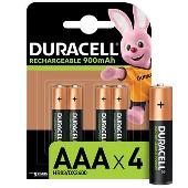 Аккумулятор Duracell Recharge Turbo AAA 900 мА·ч 4шт - фото