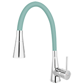 Смеситель для кухни FERRO ZUMBA II BZA42M (мятного) (гибкий излив) - фото