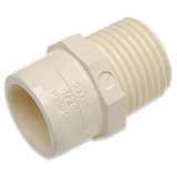 Муфта с наружной резьбой ХПВХ USTM 1/2'' (50405) - фото