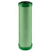 Картридж со спрессованным углем Atlas Filtri CB-EC VOC 10'' SX 10mcr 45°C RE5395108 (очистка от хлора и органических загрязнений) - фото