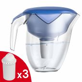 Фильтр-кувшин Ecosoft Nemo (сапфир) 3.0/1.8л FMVNEMODBECO + 3 картриджа - фото