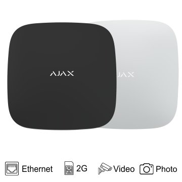 Модуль управления - централь AJAX HUB 2 Ethernet/2G (черный/белый) - фото