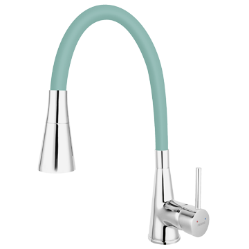 Смеситель для кухни FERRO ZUMBA II BZA42M (мятного) (гибкий излив) - фото