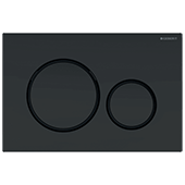 Смывная клавиша (панель) Geberit Sigma 20 черный матовый (115.882.16.1) - фото