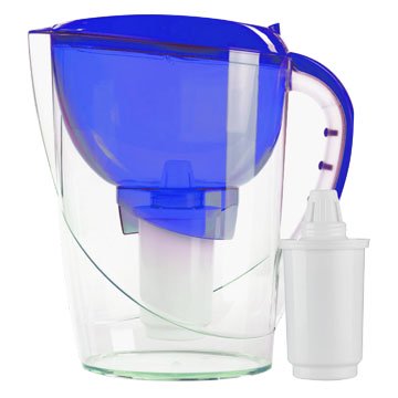 Фільтр-глечик Гейзер Корус (синій) (глечик + 2 картриджа) - фото