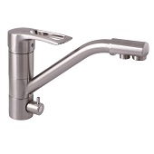 Смеситель для кухни Haiba HANSBERG 021 с выходом для питьевой воды (хром) (HB3914) - фото