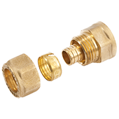 Соединительная муфта General Fittings d16(2,0 мм) - ВР1/2'' (3300.02) - фото