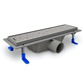 Душевой канал с сухим затвором Styron STY-D-50 500мм Drops - фото