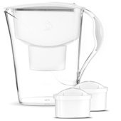 Фильтр-кувшин Dafi Luna Unimax Белый 3,3/1,5л (кувшин + 2 картриджа) - фото