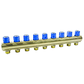 Коллектор с вентилями Bianchi 239E06050D 1''x3/4'' с 9 выходами - фото