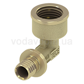 Монтажное колено латунь с резьбой ВР 90° TECE Flex d25-3/4'' (768025) - фото