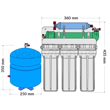 Фільтр зворотного осмосу FITaqua RO-6 - фото