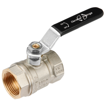 Кран кульовий 1 1/2'' ВР/ВР PN25 з важелем General Fittings (7S00.L1) - фото