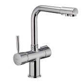 Смеситель для кухни Haiba HANS 021 с выходом для питьевой воды (хром) (HB0681) - фото