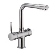 Смеситель для кухни Haiba HANS 021 с выходом для питьевой воды (хром) (HB0681) - фото