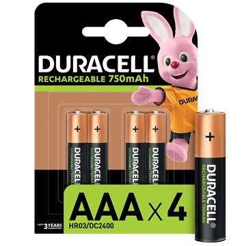 Аккумулятор Duracell Recharge AAA 750 мА·ч 4 шт - фото