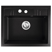 Кухонная мойка из гранита Ferro Mezzo II DRGM1/48/58BA - фото