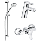 Набор смесителей для ванной Kludi Pure&Easy 3in1 378450565 - фото