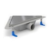 Угловой душевой трап с сухим затвором Styron STY-KF Classic Bright - фото