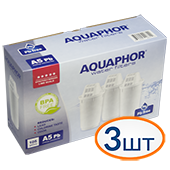 Картридж для кувшина Аквафор А5 (Pb) (комплект из 3-х штук) - фото