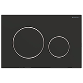 Смывная клавиша (панель) Geberit Sigma 20 черный матовый хром (115.882.14.1) - фото