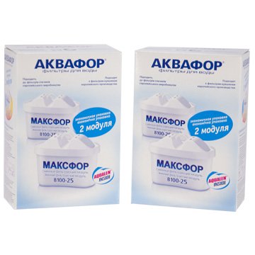 Картридж для кувшина Аквафор Максфор В25 (В100-25) (комплект из 4-х штук) - фото