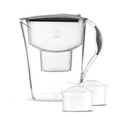 Фильтр-кувшин Dafi Luna Unimax Серый 3,3/1,5л (кувшин + 2 картриджа) - фото