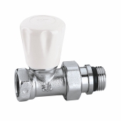 Клапан радиатора прямой Caleffi 412402 с вентилем 1/2'' - фото
