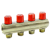 Коллектор с вентилями Bianchi 234E06050A 1''x3/4'' с 4 выходами - фото