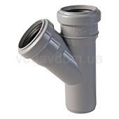 Канализационный тройник Ostendorf ПП d50хd50 угол 45° (112200) - фото