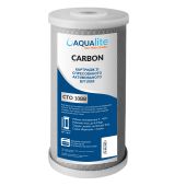 Картридж с прессованным активированным углем Aqualite CTO10BB Ø107x250мм 45°C - фото