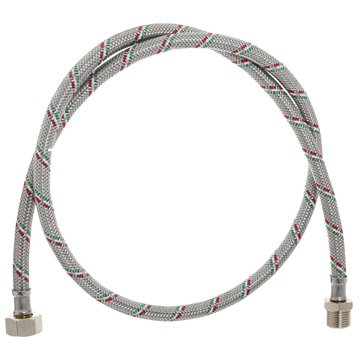 Шланг для змішувача Parigi Parinox® EPDM DN8 ВР 1/2'' х ЗР 1/2'' 0,8м PN10 - фото