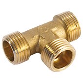 Тройник латунный General Fittings 1/2'' НР - фото