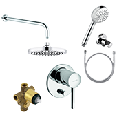 Набор смесителей для ванной Kludi Bozz 7in1 386300576 - фото